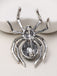 Retro Halloween Spinne Strass Brosche