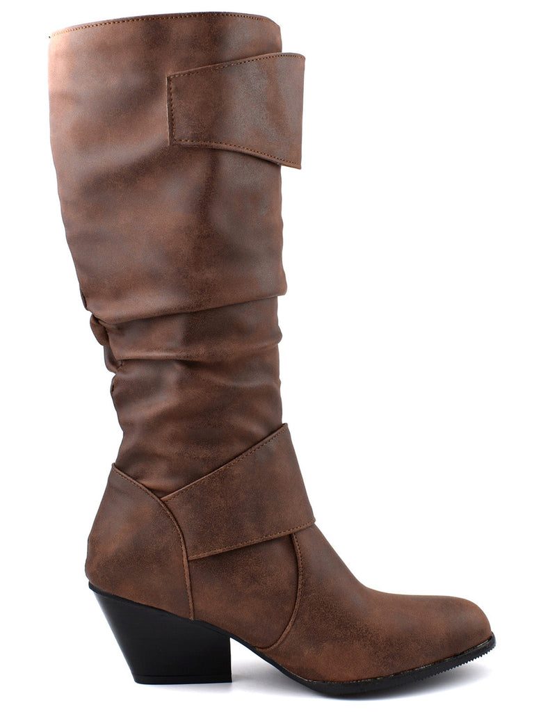 Vintage Schnallen Western-Stil Cowboy Stiefel