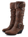 Vintage Schnallen Western-Stil Cowboy Stiefel