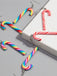 Weihnachten Regenbogen Zuckerrohrbonbon Farbe Ohrringe