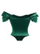 1930er Solide Satin Fischgrat Gericht Stil Top