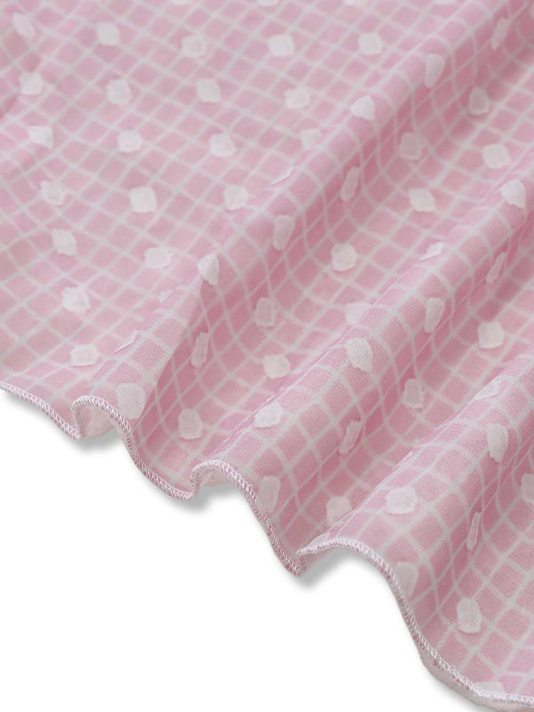 1970er Halter Boho Blumen Spitze Maxi Kleid