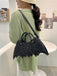 Retro Schwarz Halloween Fledermausform Spinnennetz Handtasche