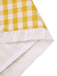 Gelb 1960er Rüschen Plaid Rock