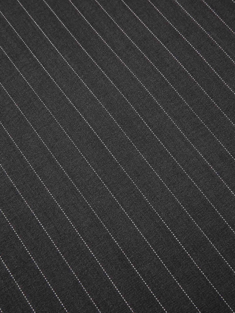 Dunkelgrau 1950er Streifen Gürtel Jumpsuit