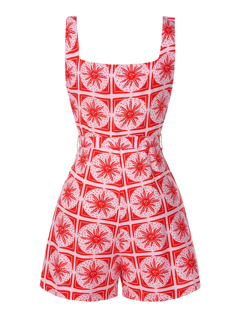 Rose Rosa 1950er Sonnentotem Taste Romper