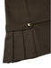 Braun 1960er Kontrast Langarm Bleistift Kleid