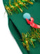 Grün 1950er Weihnachtsbaum 3D Verziert Kap Mit Kapuze