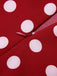 2PCS 1950er Solide Bluse & Polka Dots Rock