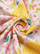 Rosa 1950er Blumen V-Ausschnitt Kleid