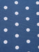 Dunkelblau 1930er V-Ausschnitt Polka Dots Kleid mit Gürtel