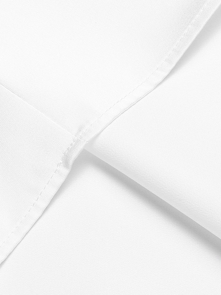 Grün 1940er Rundhals Satin Puffärmel Bluse
