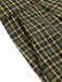 Grün 1940er Glen Plaid Geknöpft Overall Hosen