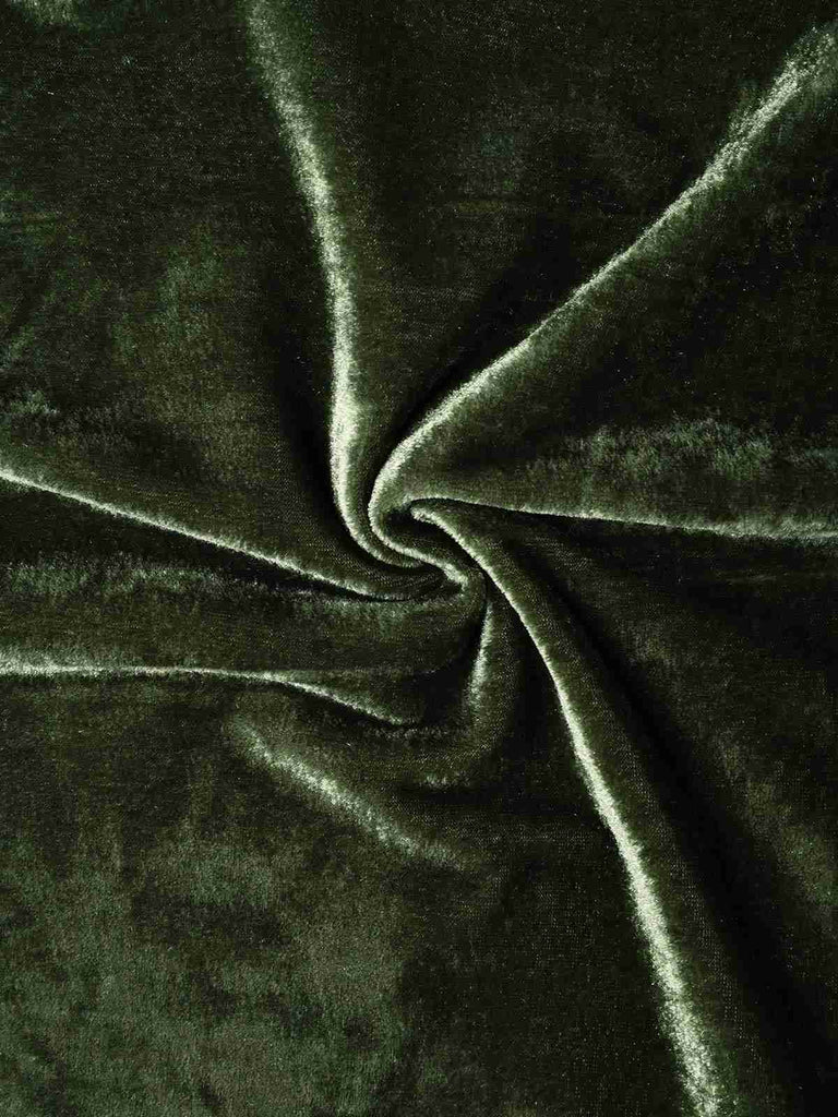 Rot 1940er Tief V-Ausschnitt Perle Samt Kleid