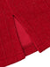 Grün 1960er Kunstpelz Schulterfrei Kleid
