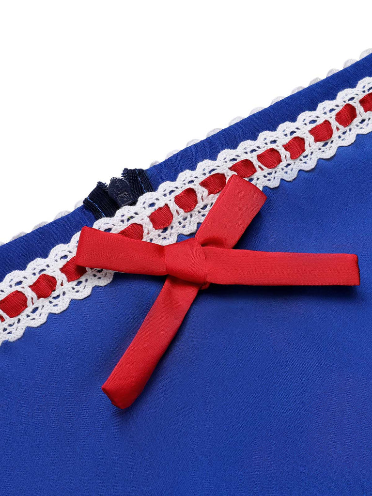 1950er Schneewittchen Kostüm Schulterfrei Puffärmel Prinzessin Bogen Kleid