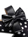 Mary Jane Polka Dots Bogen Klobige Absätze