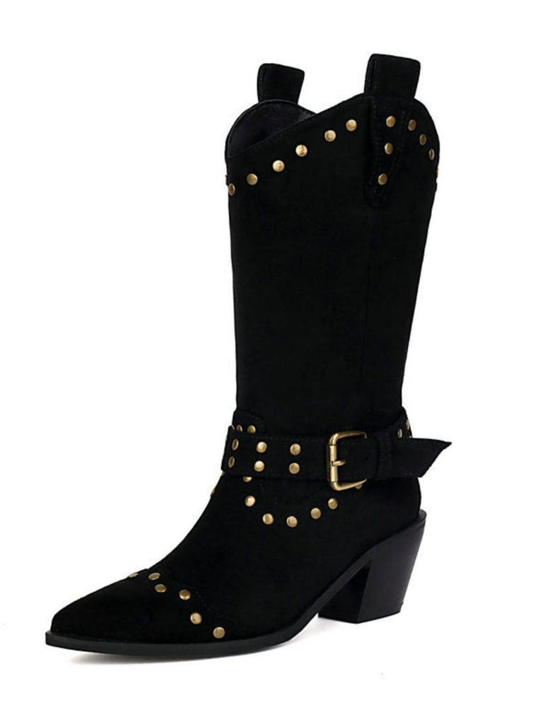 Flanell Besetzt Flügelspitze Zehe Klobig Ferse Stiefel