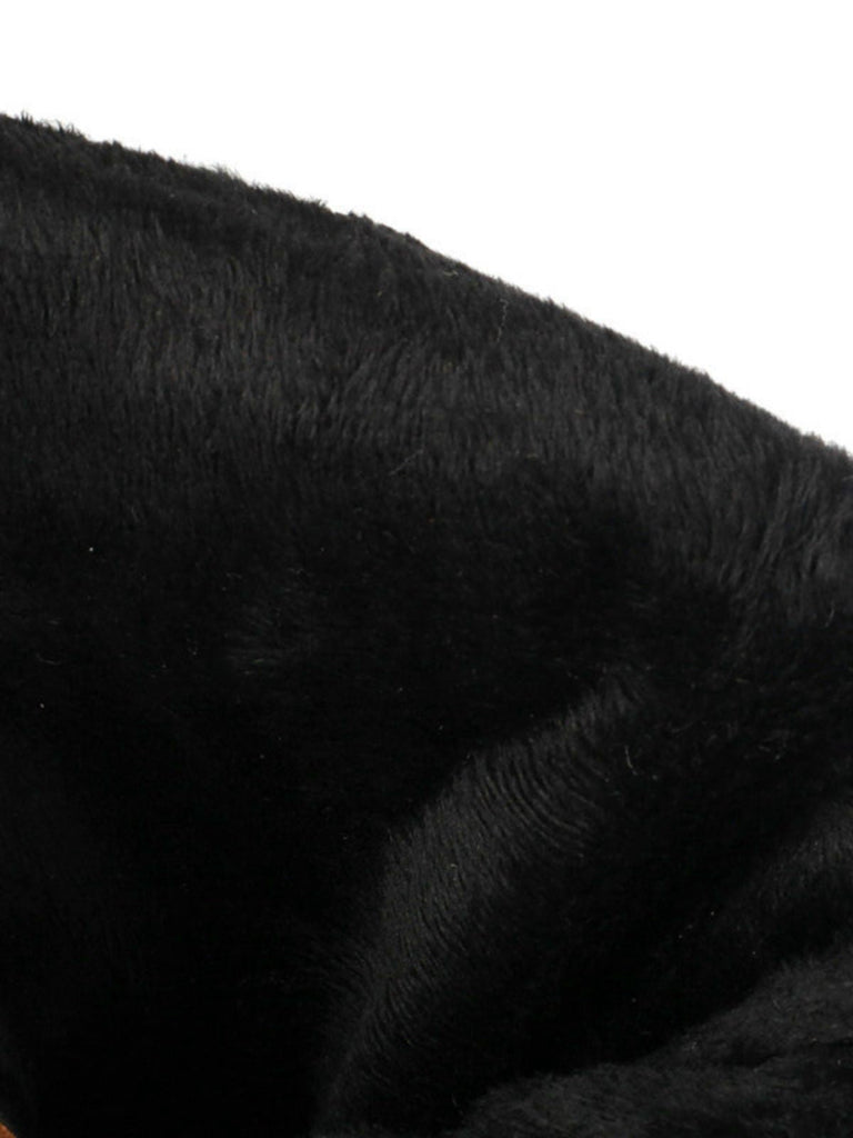 Vintage Solide Schnalle Gerüscht Klobige Absätze Stiefel