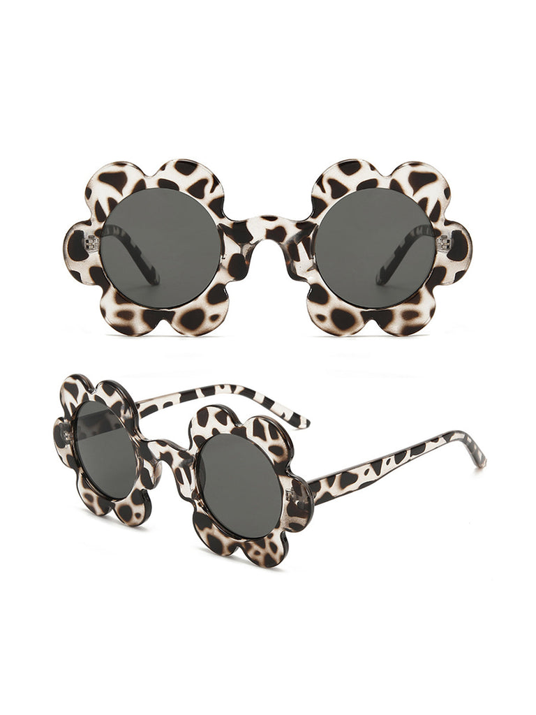 Vintage Blumenrand Sonnenbrille