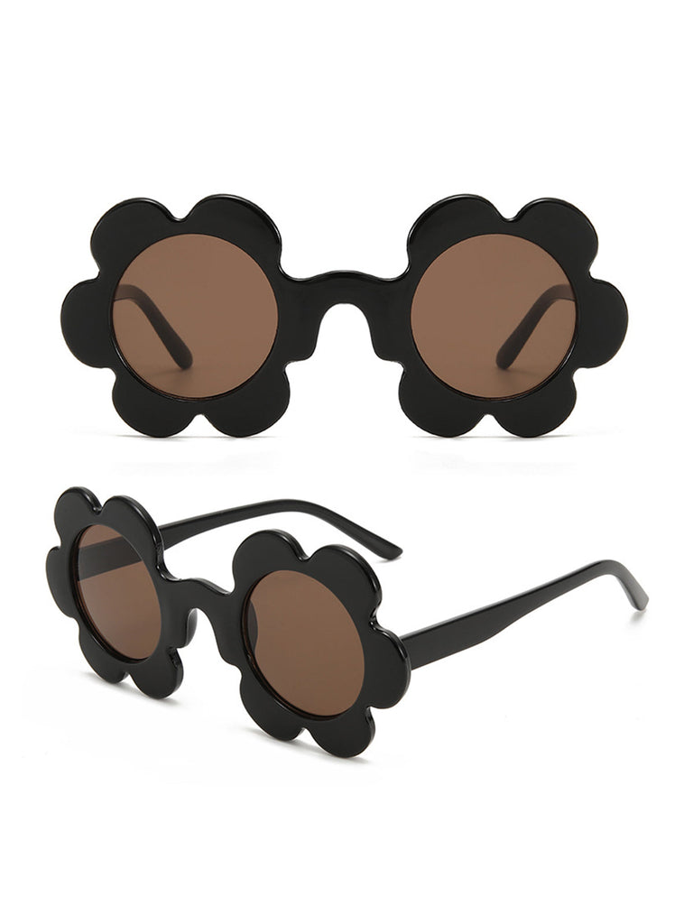 Vintage Blumenrand Sonnenbrille