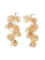 Vintage Legierung Ginkgo Blatt Ohrringe