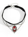 Gothic Spinne Rot Edelstein Anhänger Kette Choker Halskette