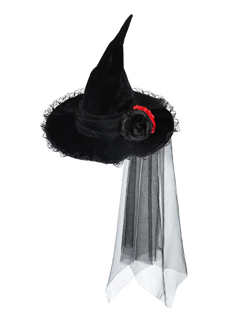 Vintage Halloween Zauberer Hexe Spitz Hut