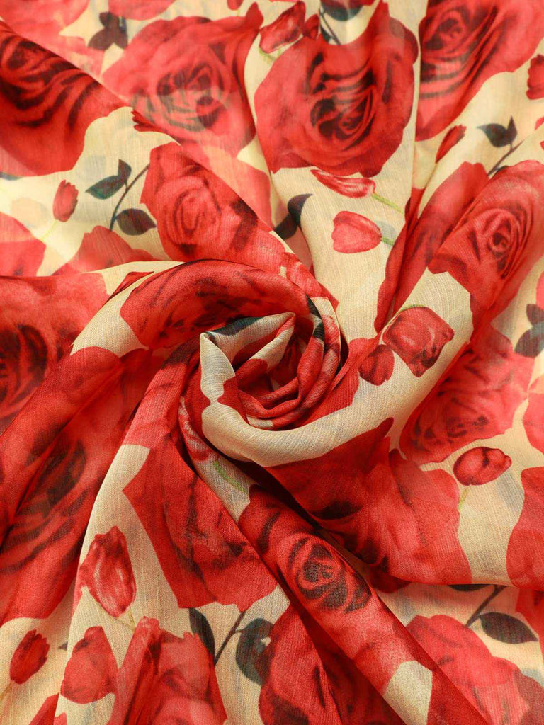 Rot 1960er Eine Schulter Roses Cover-Up