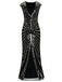 1920ER PAILLETTEN ART DECO MAXIKLEID