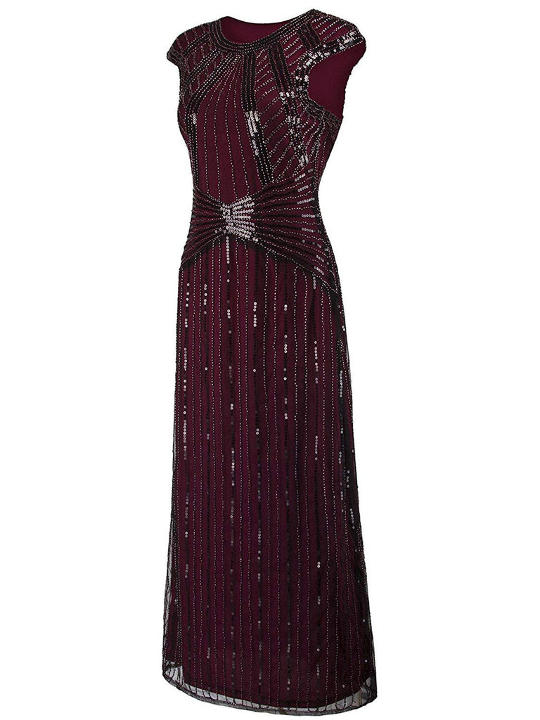 SCHWARZ 1920ER PARTY PAILLETTEN VINTAGE KLEID