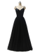 SPAGHETTI-TRÄGER BRAUTJUNGFER MAXI KLEID