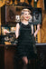 SCHWARZ 1920ER FRANSEN ÄRMELLOS VINTAGE PARTY KLEID