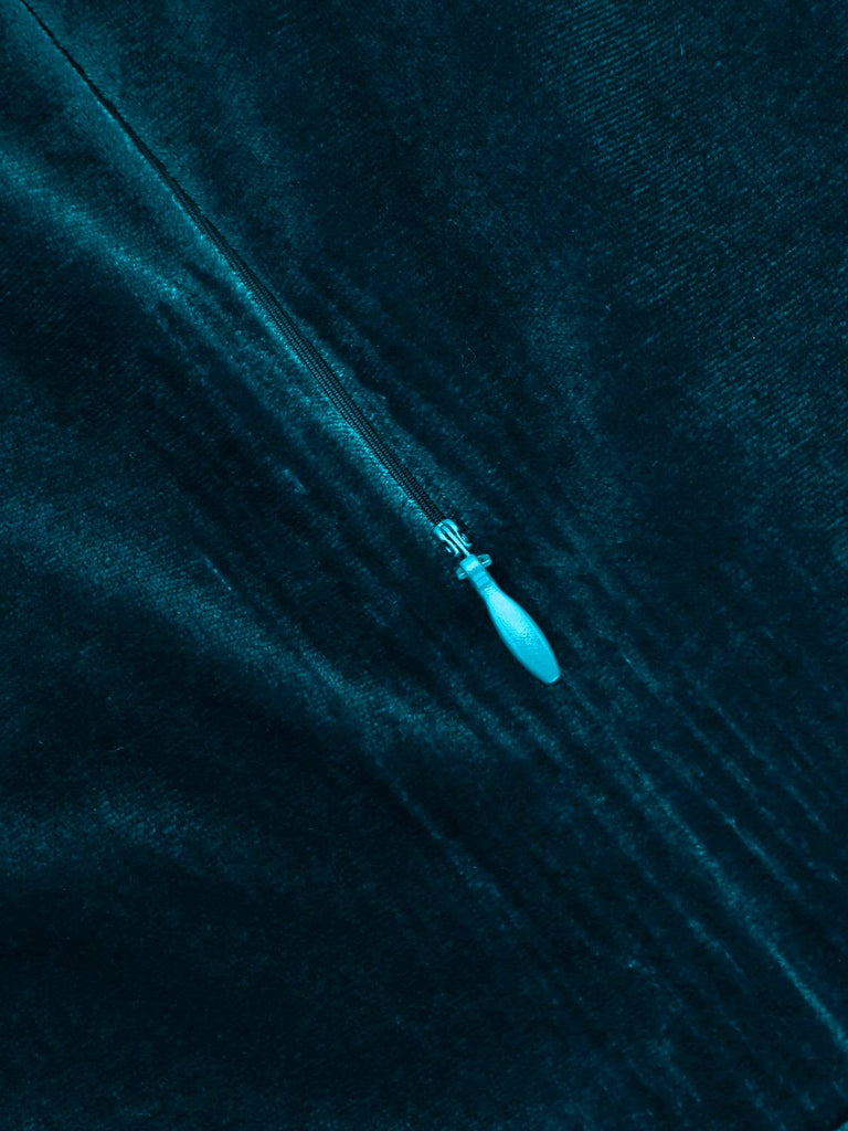Dunkelgrün VINTAGE SCHULTERFREI PENCIL KLEID