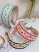 Boho Farbe Patchwork Geflochten Stirnband