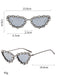 Vintage Diamant Katzenauge Sonnenbrille