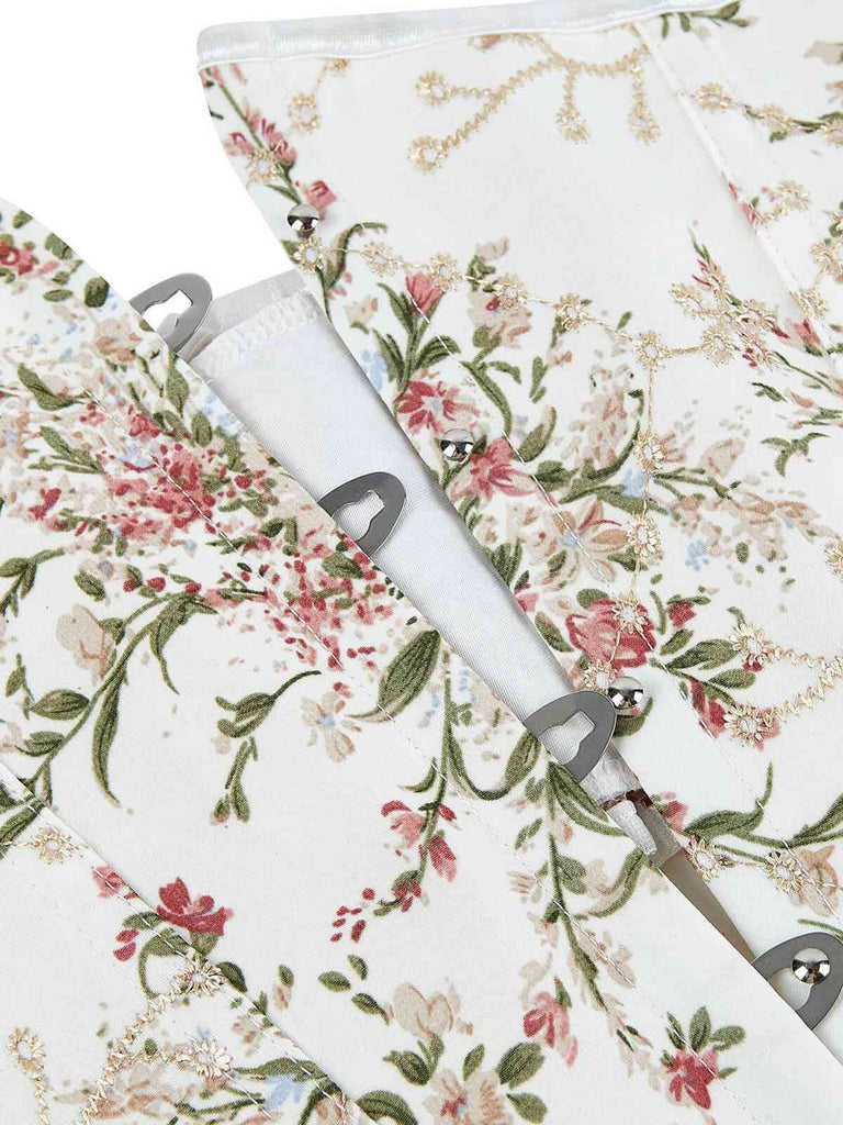 Vintage Palace Blumen Hook Korsett