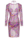 Multicolor 1930er Mandala Bikini Set & Cover-Up