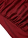 Schwarz 1950er Solide Halter Falten Badeanzug