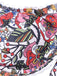 1940er Hippie Blumen Breit Gurt Badeanzug
