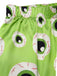 Grün 1970er Halloween Augapfel Revers Pyjama Set
