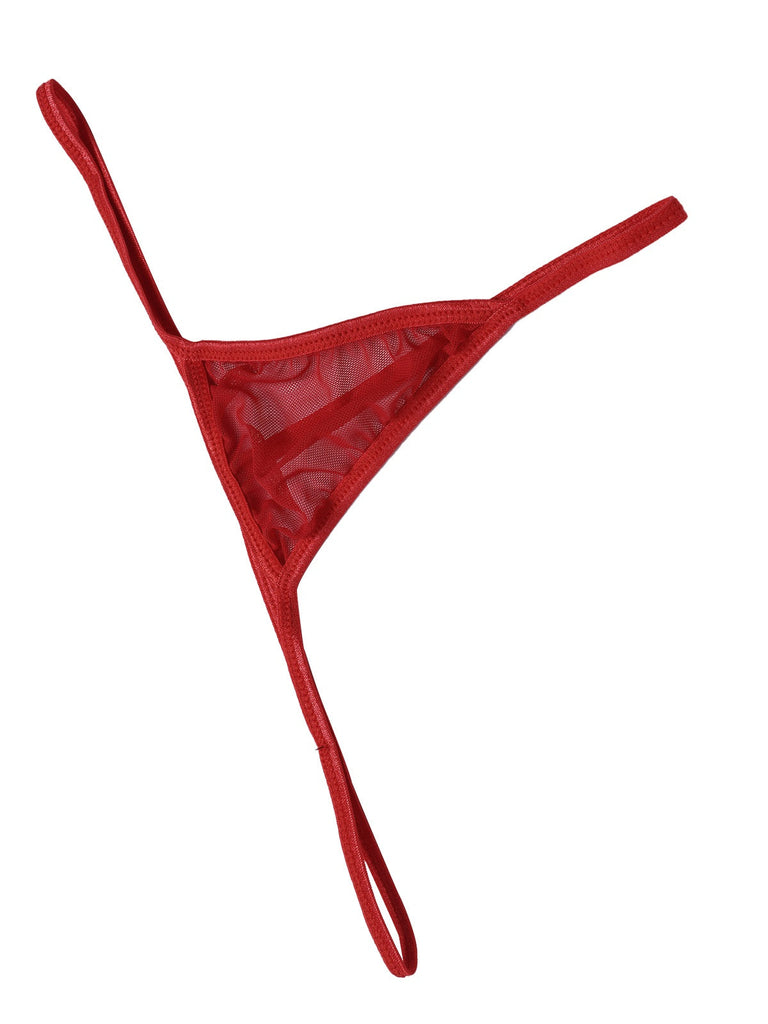 1930er Herz Dot Spitze Spaghettiträger Nachthemd