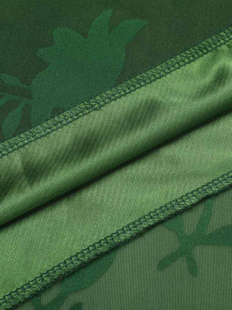 Grün 1930er Vintage Blumen Vintage Kleid