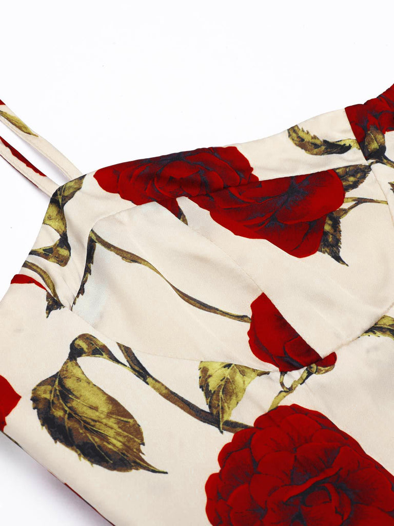 1960ER ROSA HOSENTRÄGER BLEISTIFTKLEID