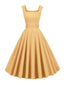 1950ER CORD SOLID VINTAGE KLEID