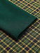 Dunkelgrün 1950ER DUNKELGRÜNES KARIERTES STRICKKLEID