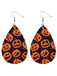 HALLOWEEN SCHWARZ ORANGE KÜRBIS OHRRINGE