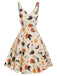 1950ER UMHÄNGE KÜRBIS HALLOWEEN KLEID