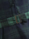 GRÜN 1950ER PLAID KURAZARM SWING KLEID