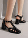 RETRO CUTOUT SANDALEN HIGH HEEL SCHUHE